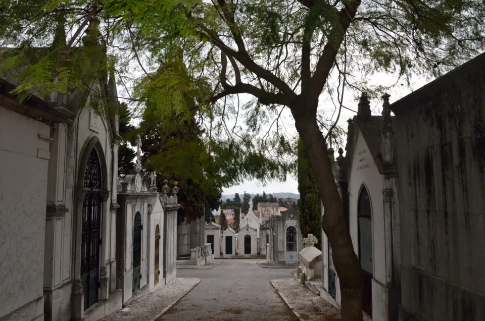 Mein Highlight unter den Lissabon Sehenswürdigkeiten war der Cemitério dos Prazeres, den du leicht mit der Straßenbahn 28E erreichen kannst.
