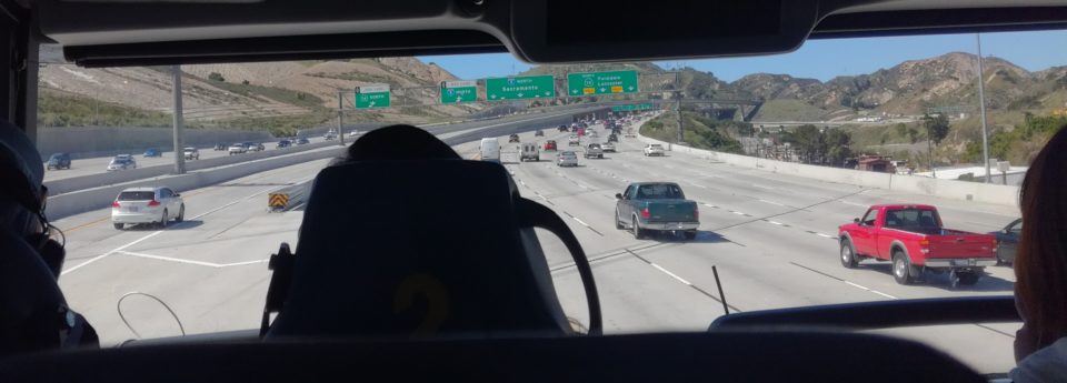 Die Rückfahrt mit dem Megabus von Los Angeles nach San Francisco