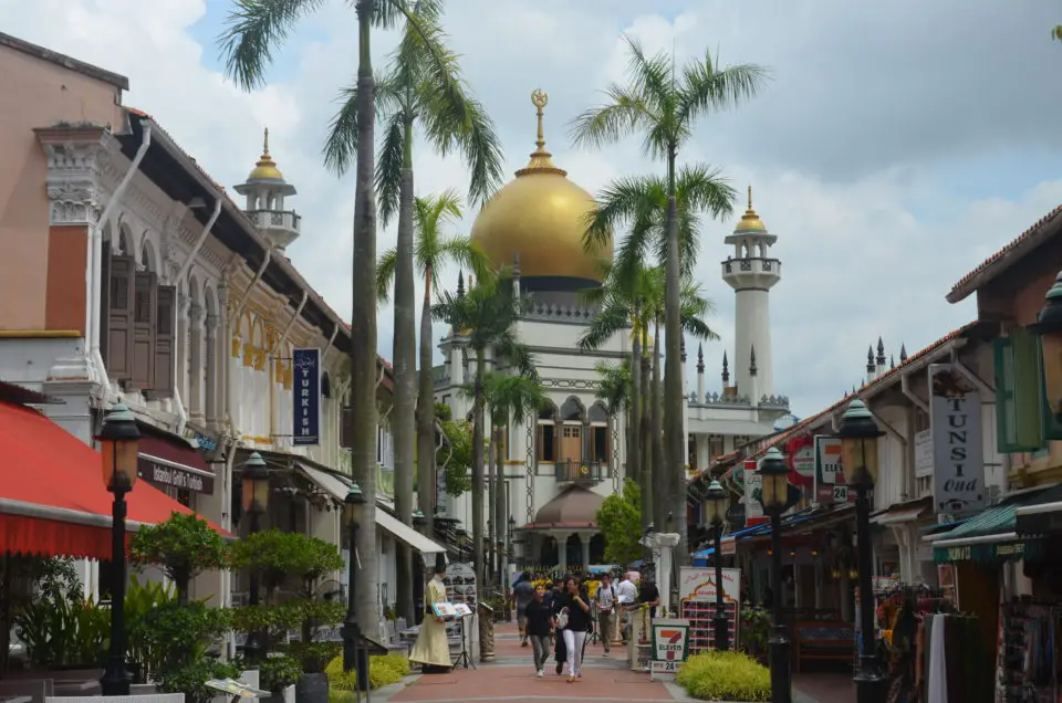Die Sultan-Moschee im Kampong Glam (Little Arabia) war für mich eine der schönsten Singapur Sehenswürdigkeiten.