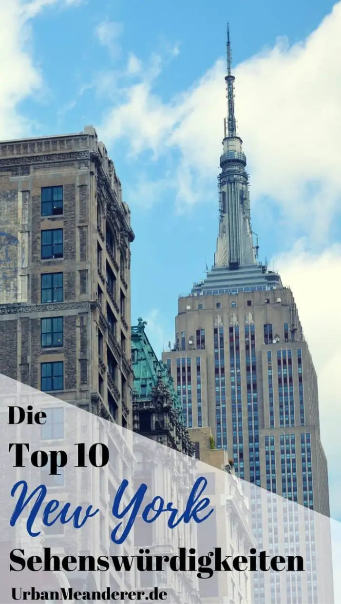 New York Top 10 Sehenswürdigkeiten (zu Kompakter Route Verbunden ...