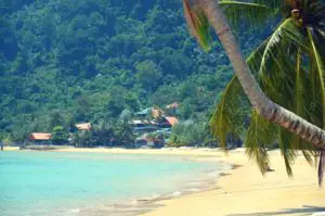 Bei einem Pulau Tioman Reisebericht muss ein Strandfoto (hier Genting) das Beitragsbild sein.
