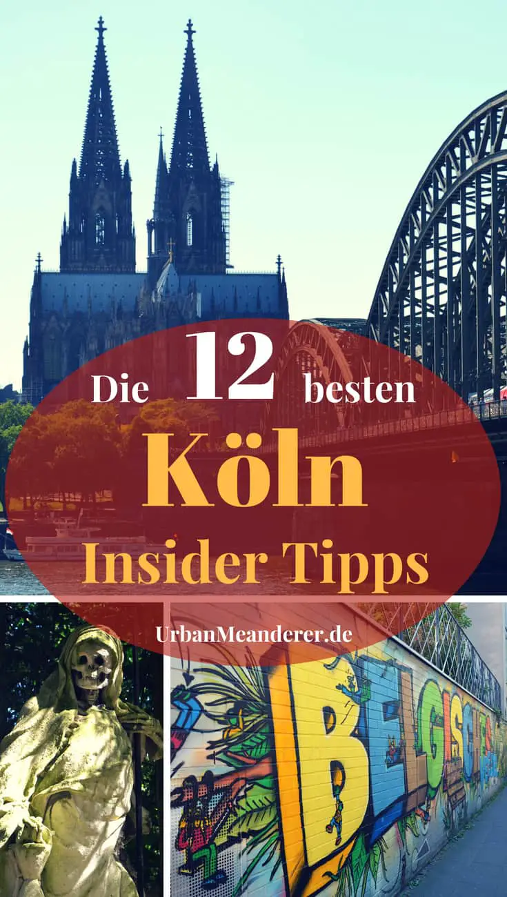 Köln ist eine der spannendsten deutschen Städte. Von ihrer schönsten Seite zeigt sich die Rheinmetropole jedoch erst abseits der Touristenmassen. Und genau deswegen stelle ich dir in diesem Artikel die 12 besten Köln Insider Tipps bzw. Geheimtipps vor!