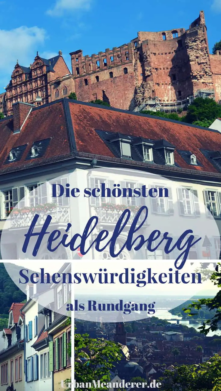 Dank dem von mir hier vorgeschlagenen Heidelberg Sehenswürdigkeiten Rundgang kannst du die schönsten Orte der schönen Stadt, die ich dir zudem mit einigen Heidelberg Tipps beschreibe, an einem Tag erkunden!