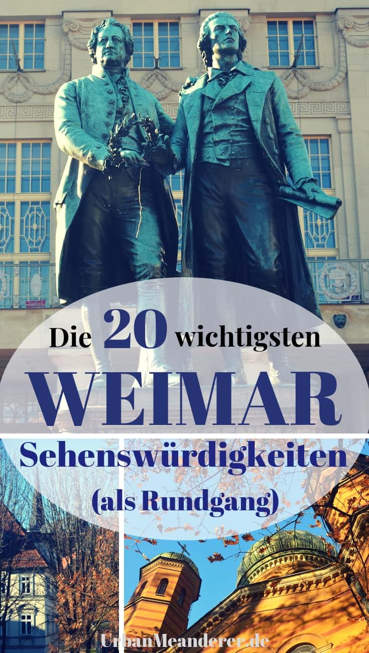 In diesem Artikel beschreibe ich dir einen praktischen Weimar Sehenswürdigkeiten Rundgang samt nützlichen Weimar Tipps. So kannst du die schöne Stadt perfekt erkunden!