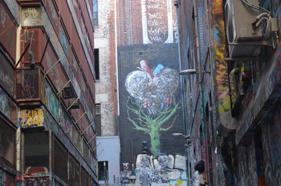 Zu den Melbourne Sehenswürdigkeiten gehört definitiv die hochwertige Street Art in den Laneways.