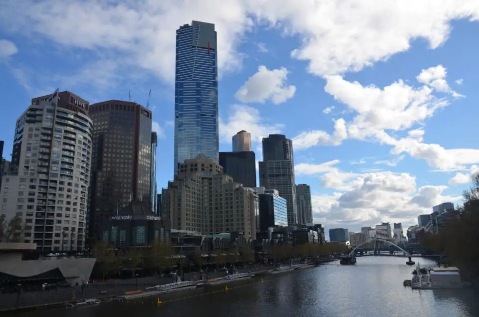 Zu den beliebtesten Melbourne Sehenswürdigkeiten zählt sicher auch der Ausblick vom Eureka Tower.