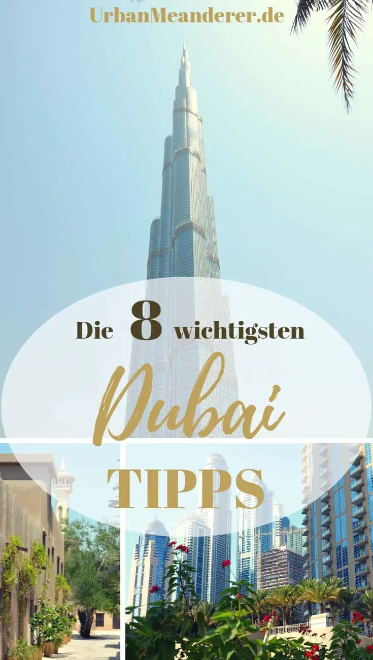 In diesem Dubai Guide gebe ich dir die wichtigsten Dubai Tipps bzw. Reisetipps zu Nahverkehr, Hotels, Sehenswürdigkeiten & Co. So kannst du deine Reise perfekt vorbereiten!