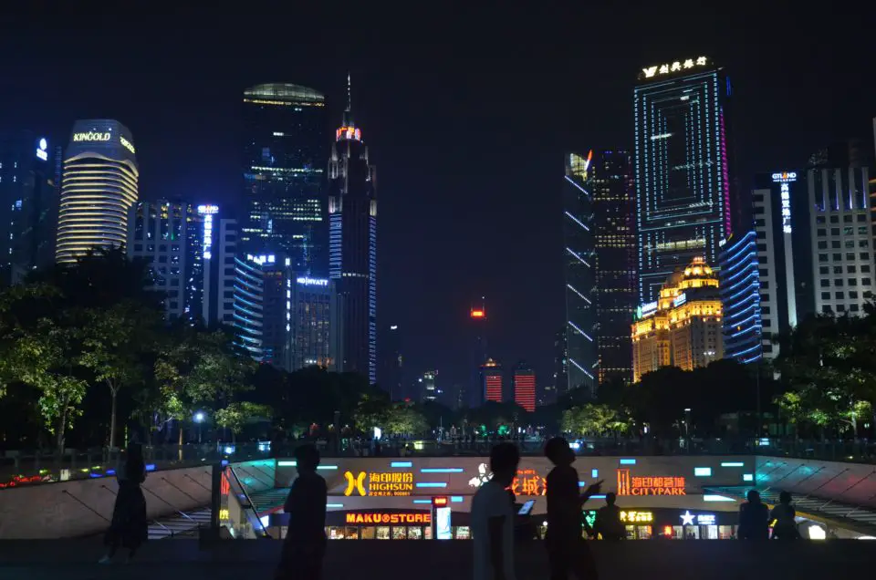 China Visum Tipps: Allein für den Anblick der Skyline von Guangzhou lohnt sich das Beantragen des Visums.