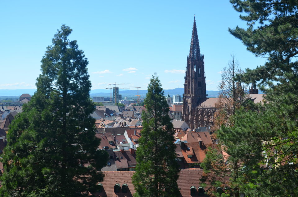 Nicht zu den Freiburg Geheimtipps zählt der beliebte Ausblick vom Kanonenplatz.