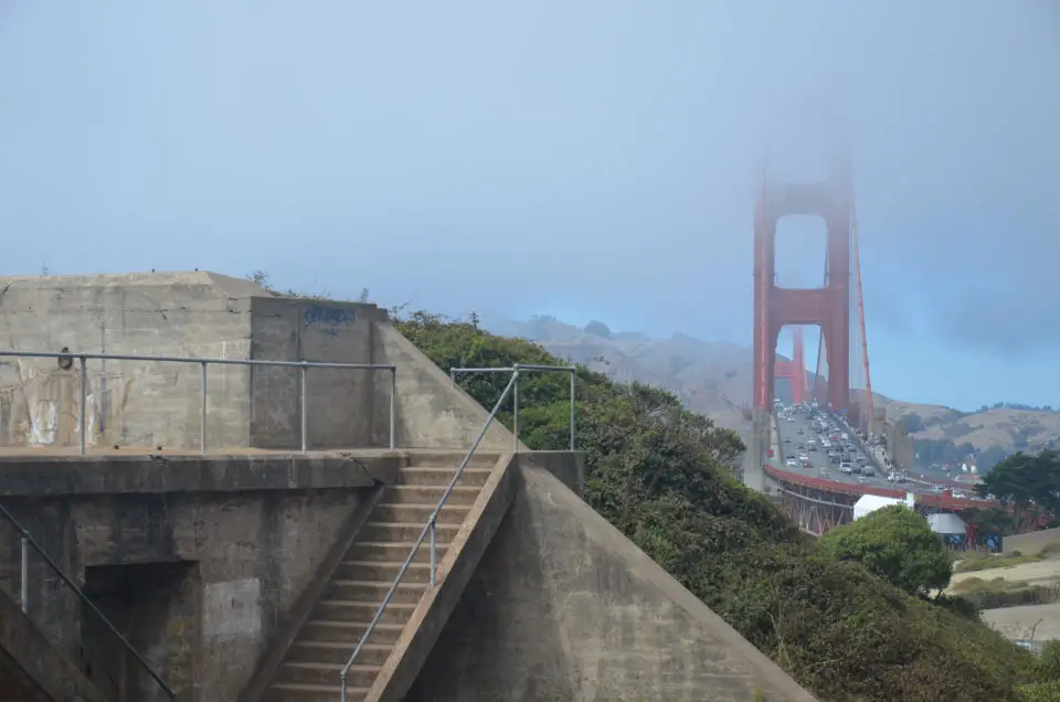 Einer meiner San Francisco Geheimtipps ist der Blick von der Battery Boutelle zur Golden Gate Bridge.