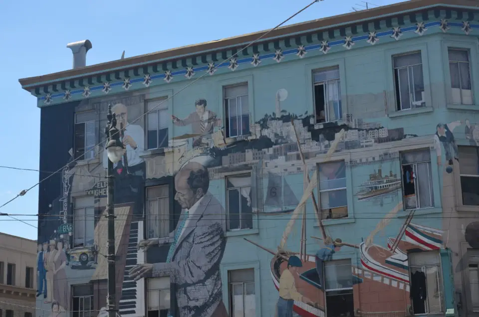 Einer der San Francisco Insidertipps zu Murals ist das Jazz Mural in North Beach.