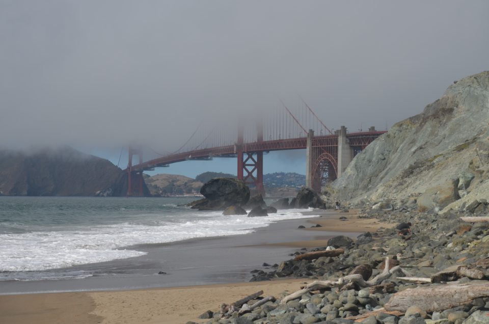 Einer meiner San Francisco Insider Tipps ist der Blick vom Marshall's Beach auf die Golden Gate Bridge.