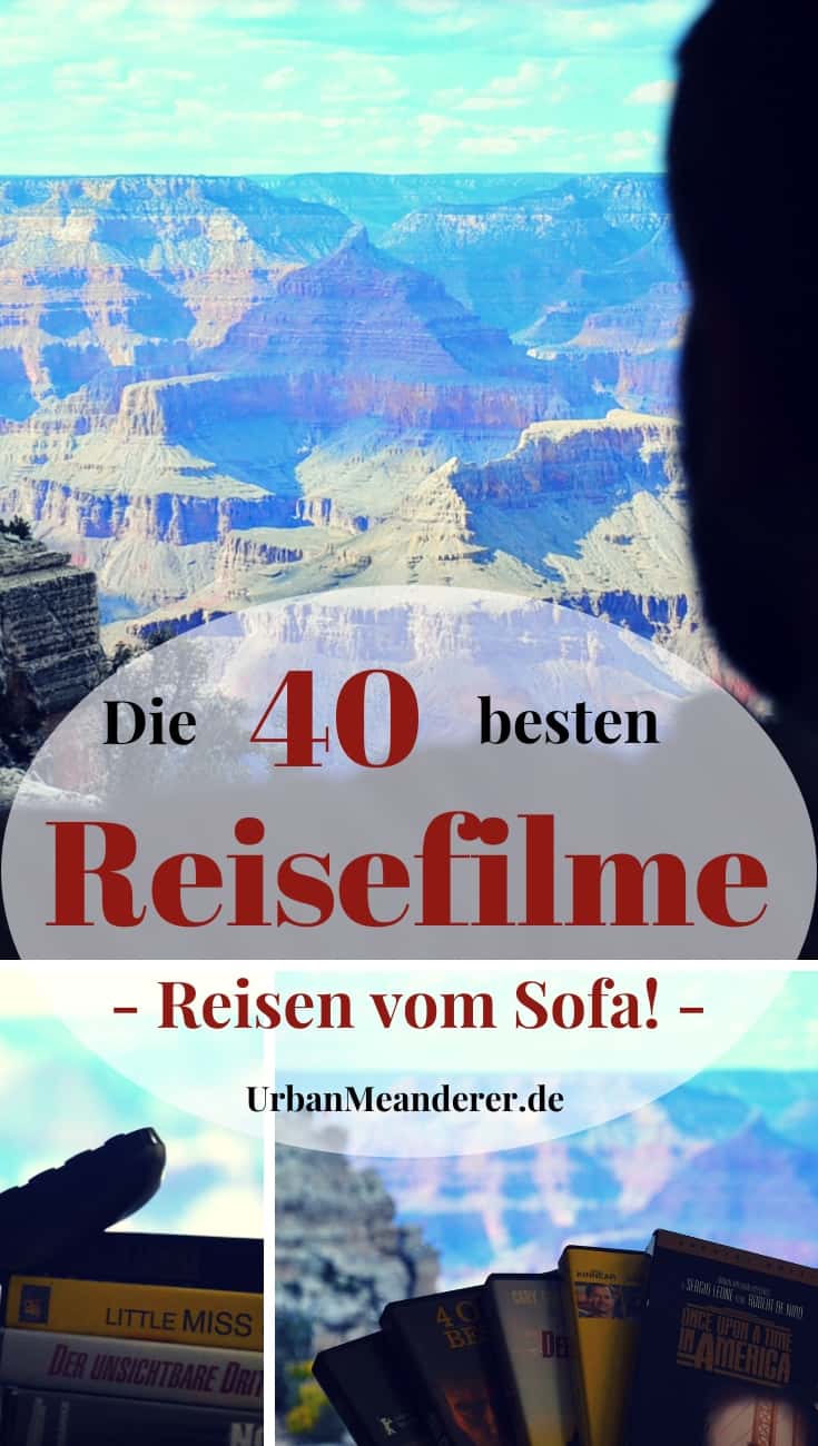 Hier findest du eine Liste der 40 besten Reisefilme bzw. Filme über Reisen, um bequem vom heimischen Sofa aus Abenteuer und Reisespaß erleben zu können!