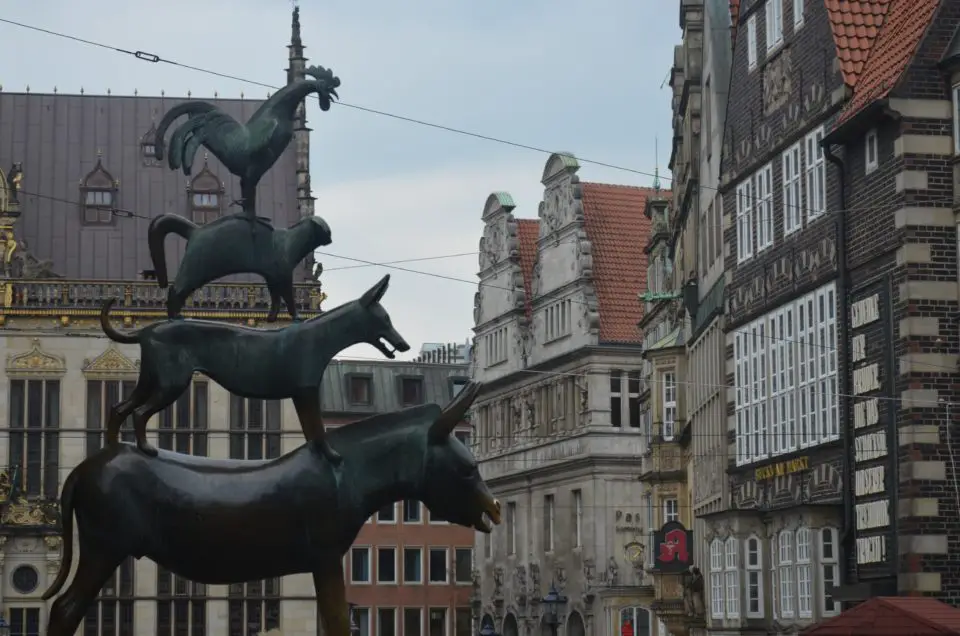 Vollständige Bremen Reisetipps enthalten auch Infos zu Sehenswürdigkeiten wie den Bremer Stadtmusikanten.
