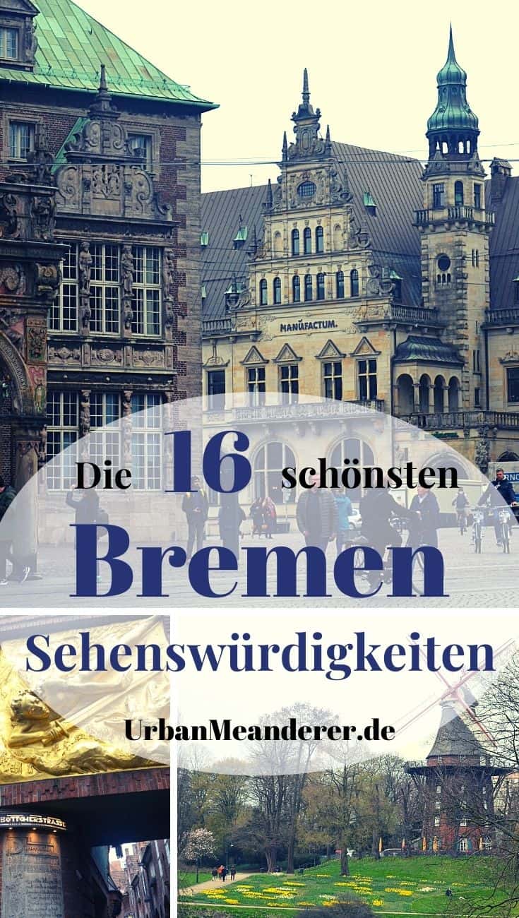 Hier beschreibe ich dir einen praktischen Rundgang entlang der 16 wichtigsten Bremen Sehenswürdigkeiten, sodass du die schöne Stadt in einer praktischen Route kennenlernen kannst.