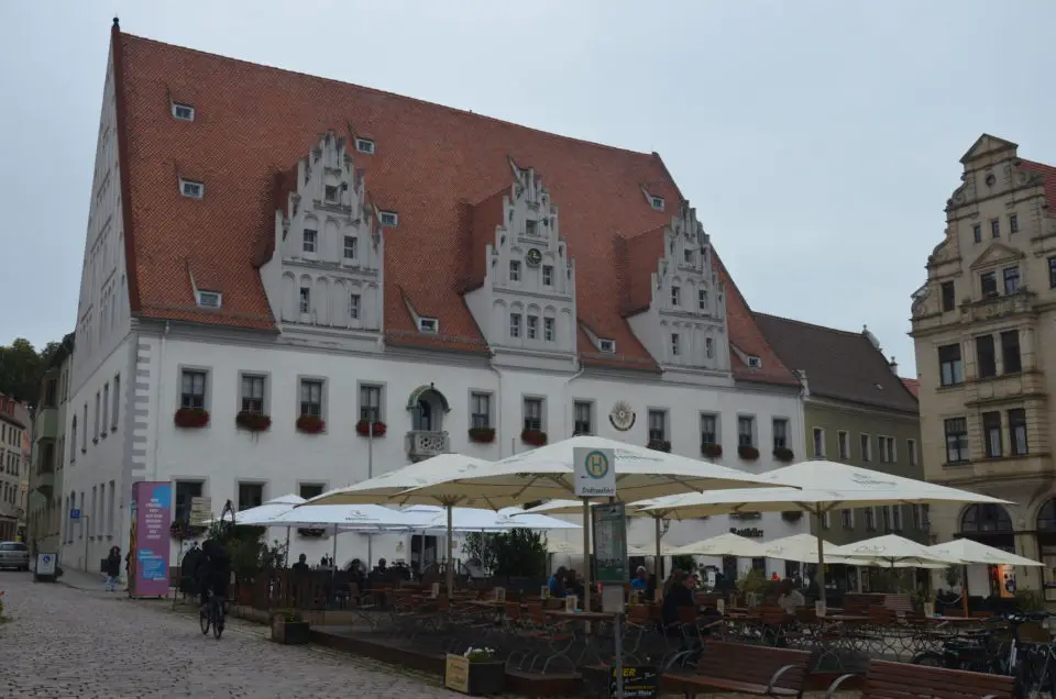 Eine der Meißen Sehenswürdigkeiten ist das Rathaus am Markt.